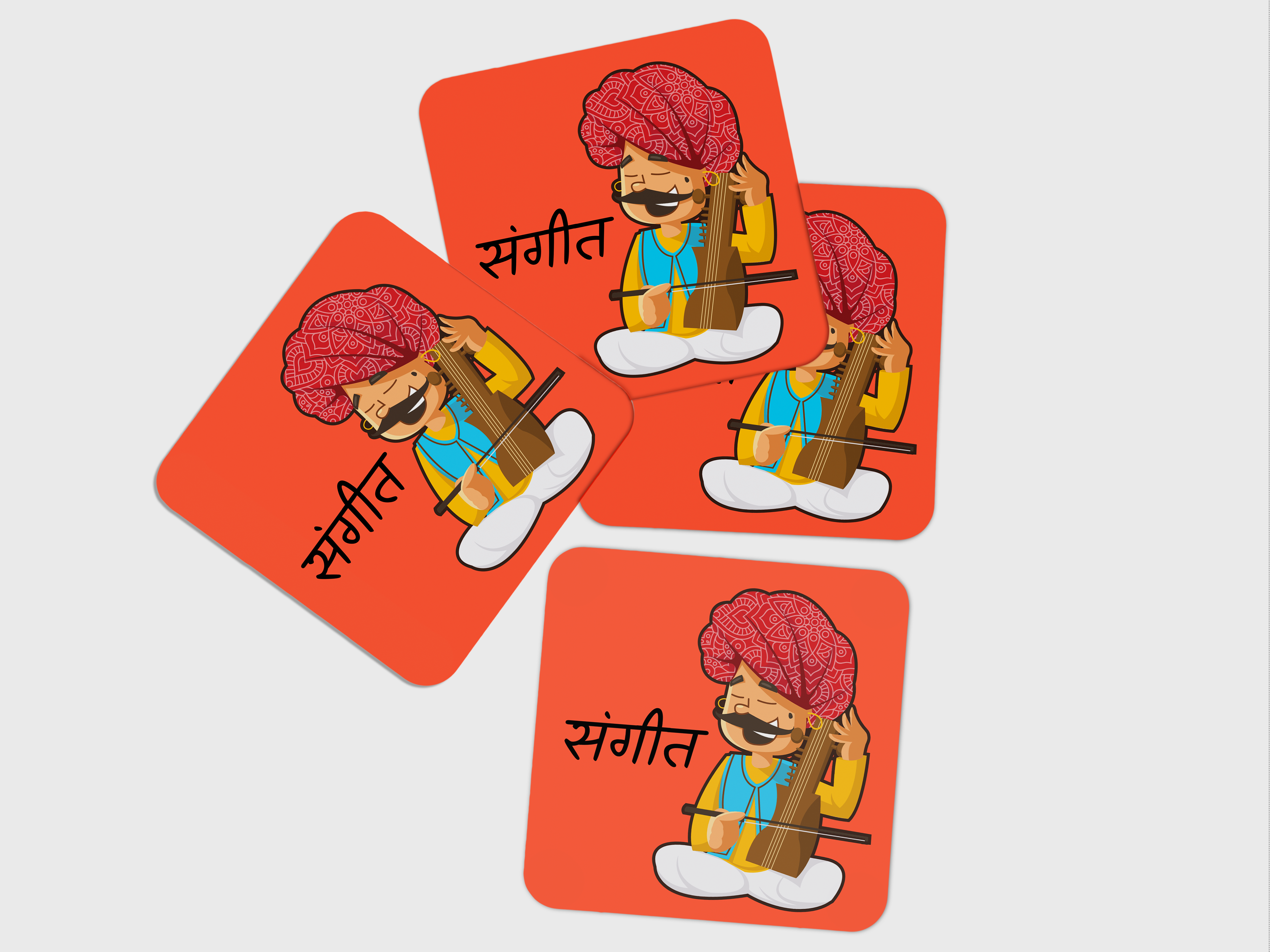 Celebrate with Traditional Elegance:Rajasthani Coaster Set