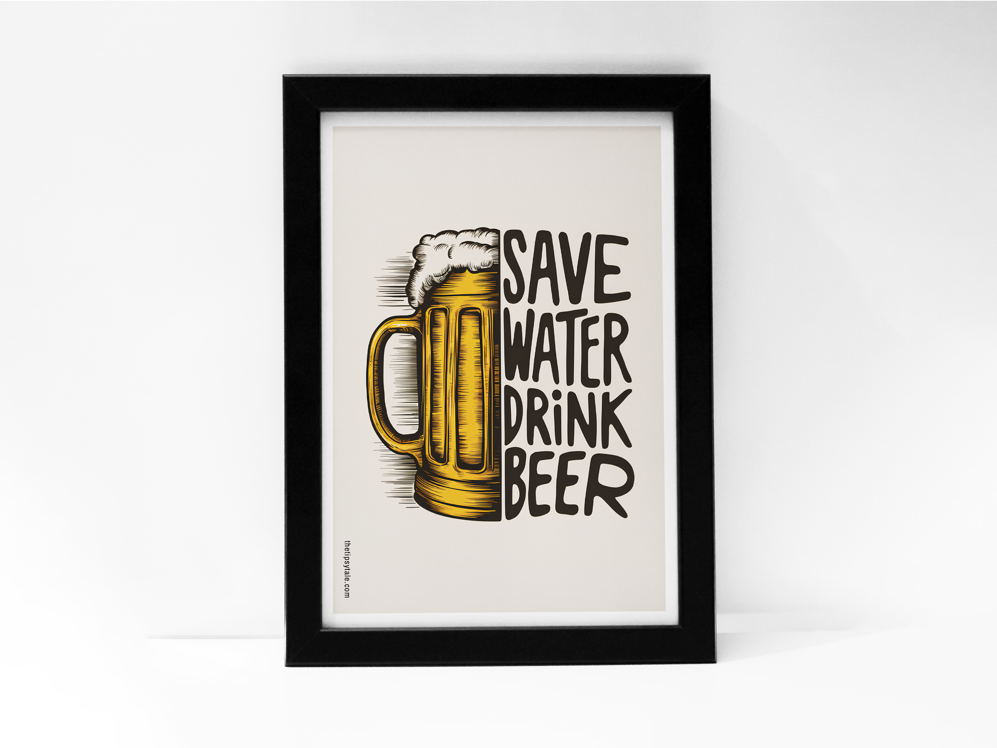 "Save Water Drink Beer" Poster – Add a Touch of Personality to Your Space