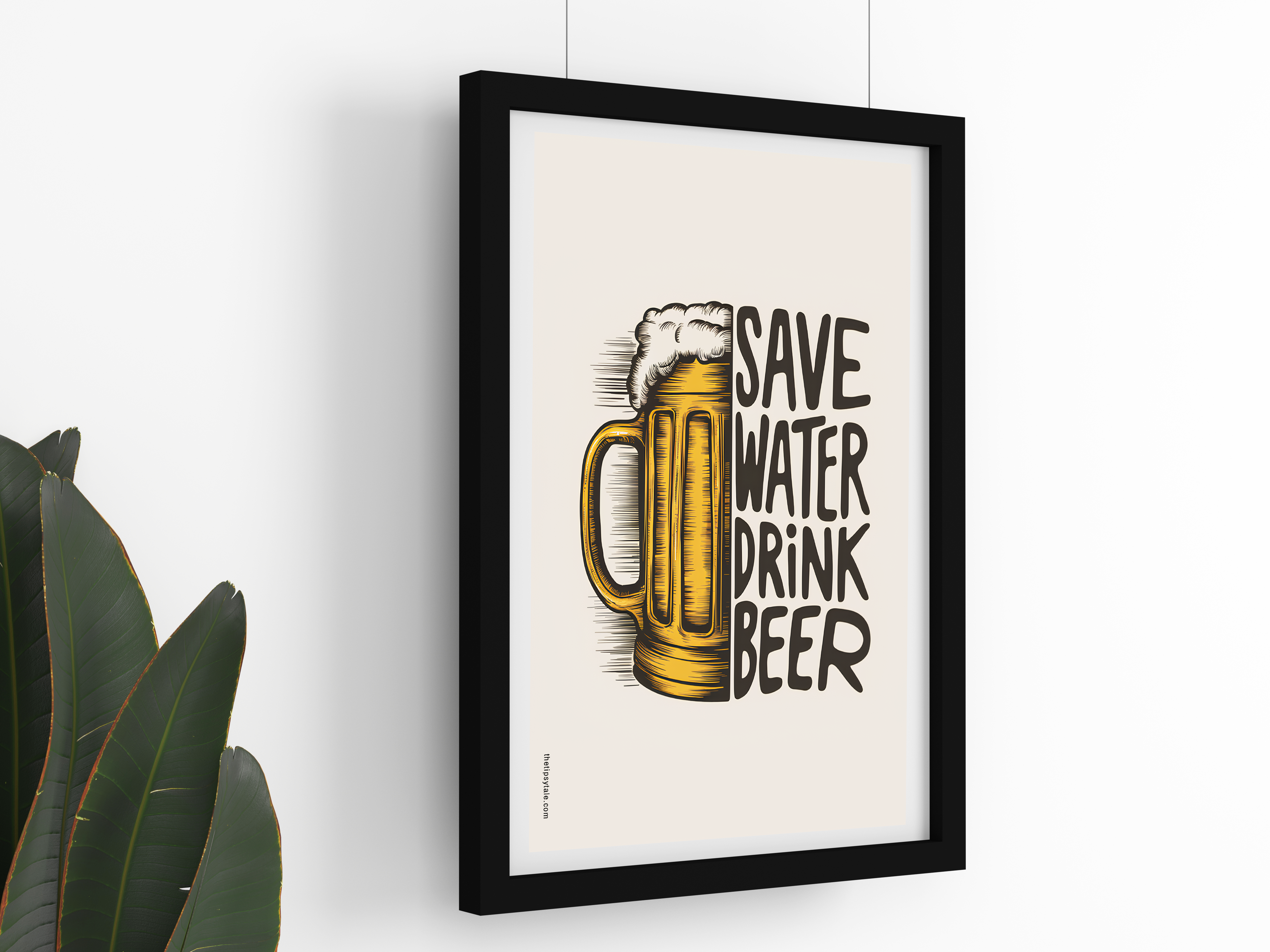 "Save Water Drink Beer" Poster – Add a Touch of Personality to Your Space