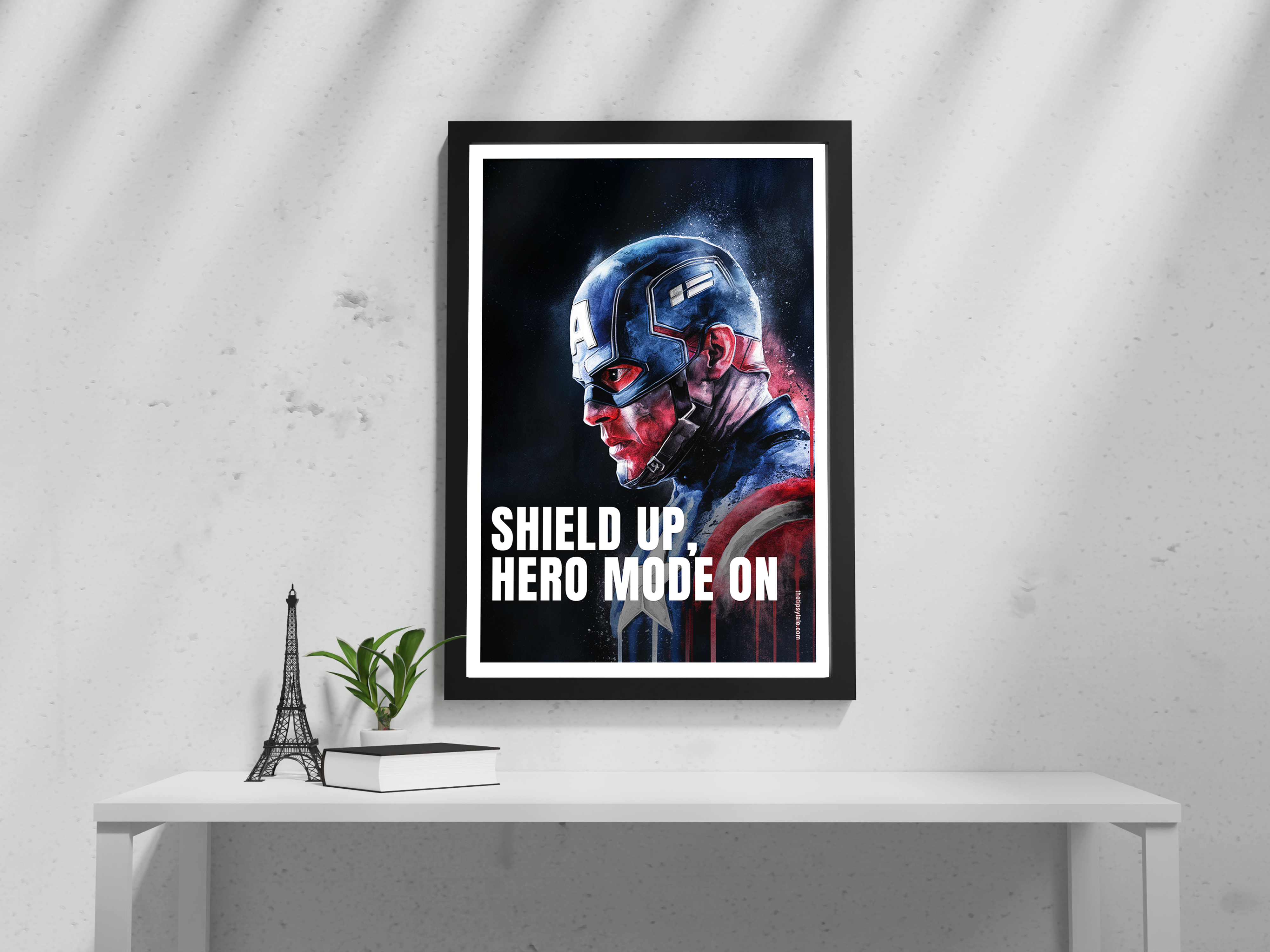 "Captain America: Ready for Battle" Poster – Add a Touch of Personality to Your Space