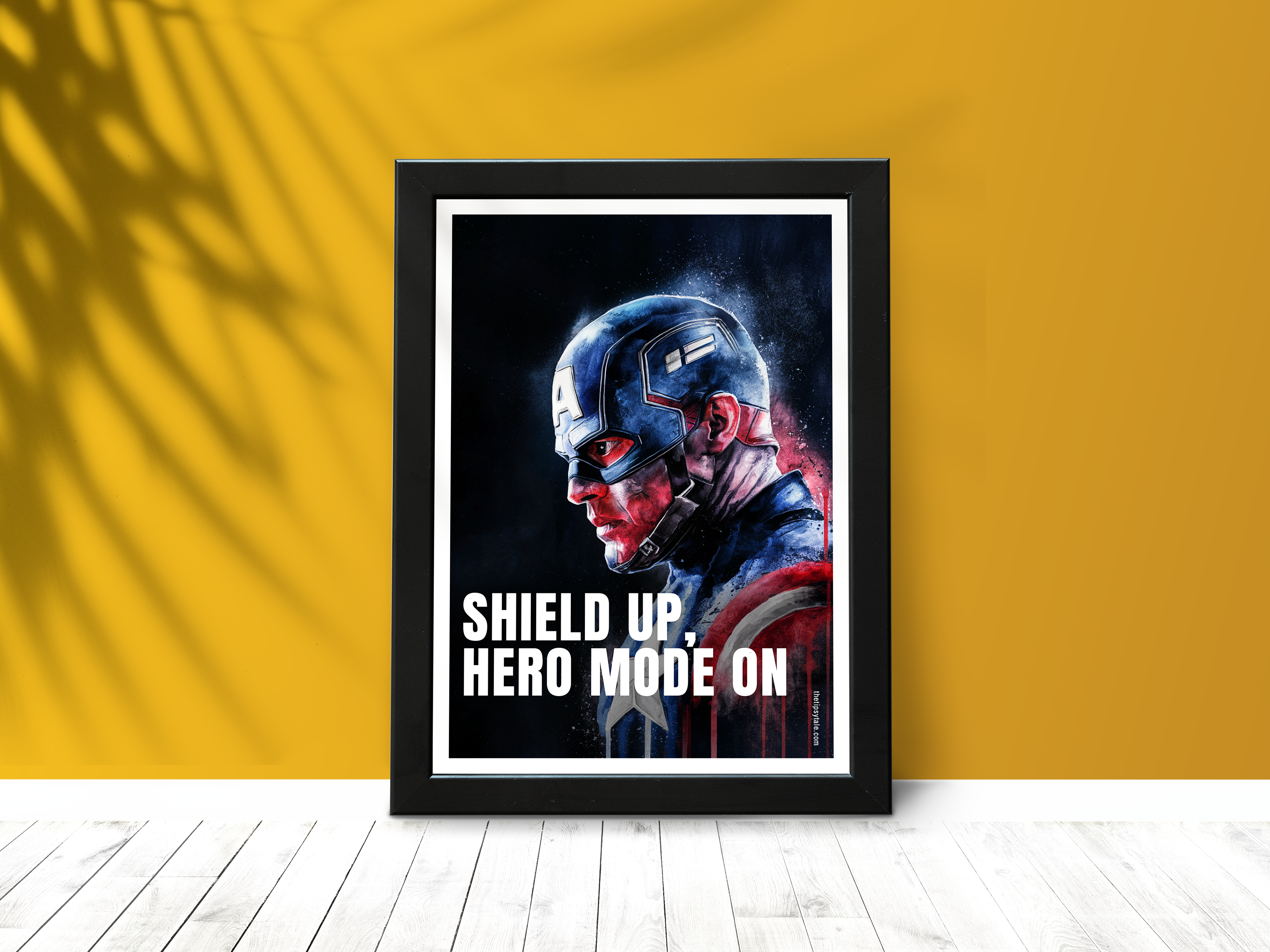 "Captain America: Ready for Battle" Poster – Add a Touch of Personality to Your Space