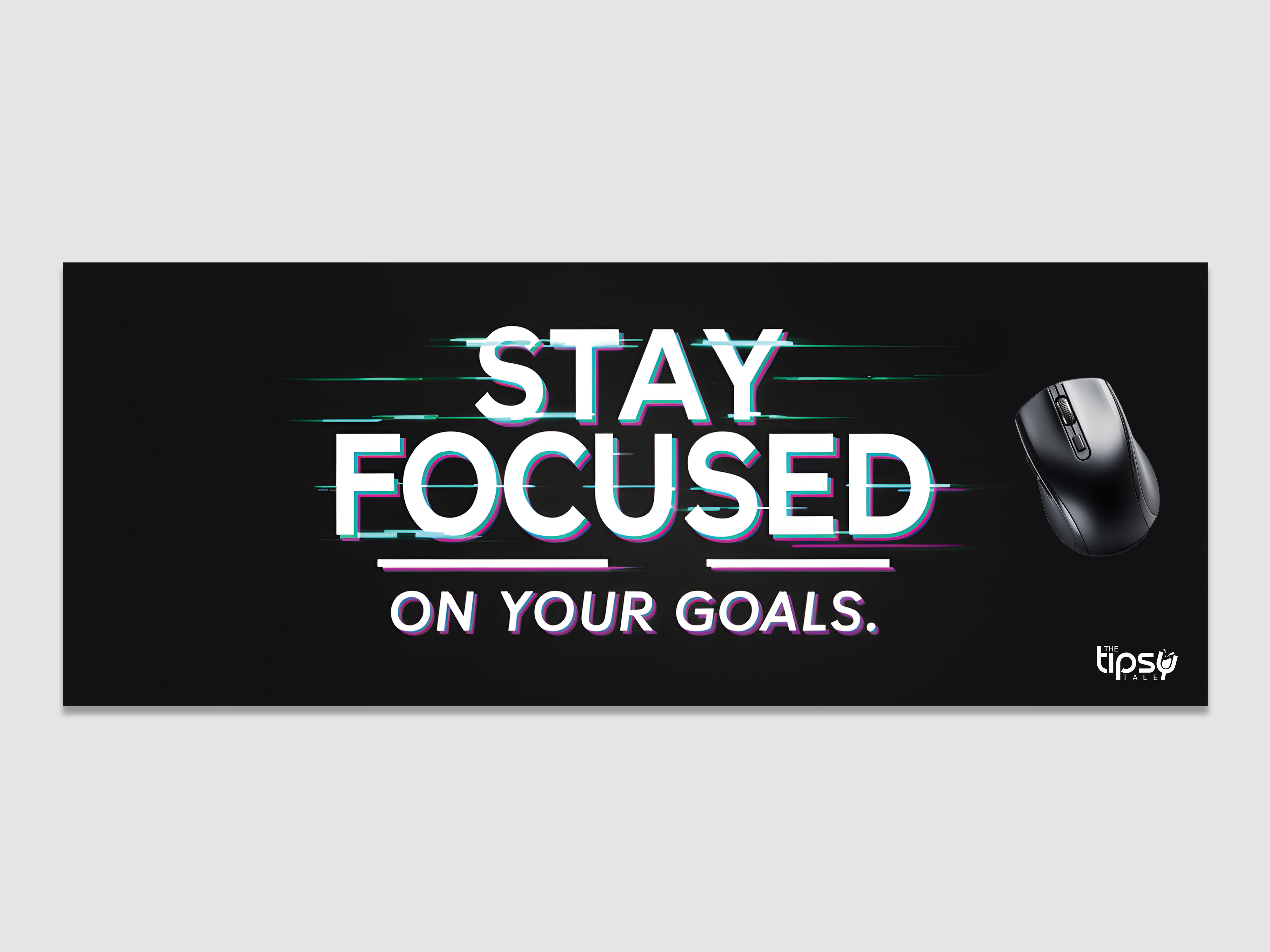 "Goal Focused" Gaming Mousepad – Elevate Your Gaming Experience