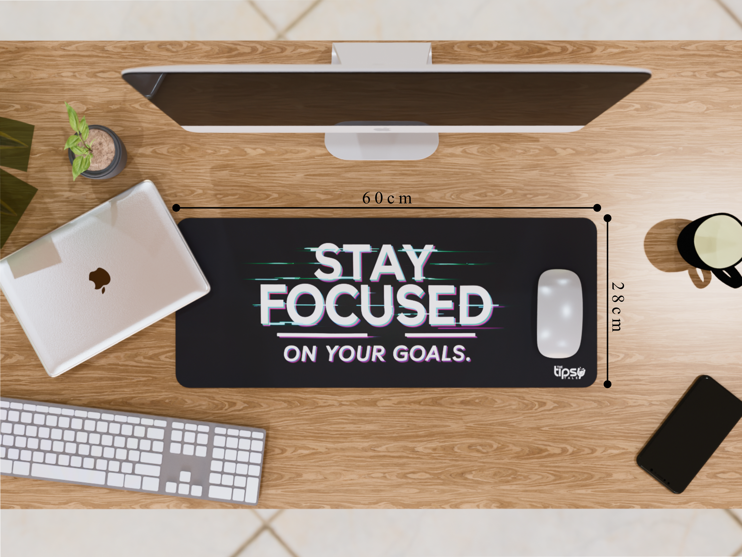 "Goal Focused" Gaming Mousepad – Elevate Your Gaming Experience