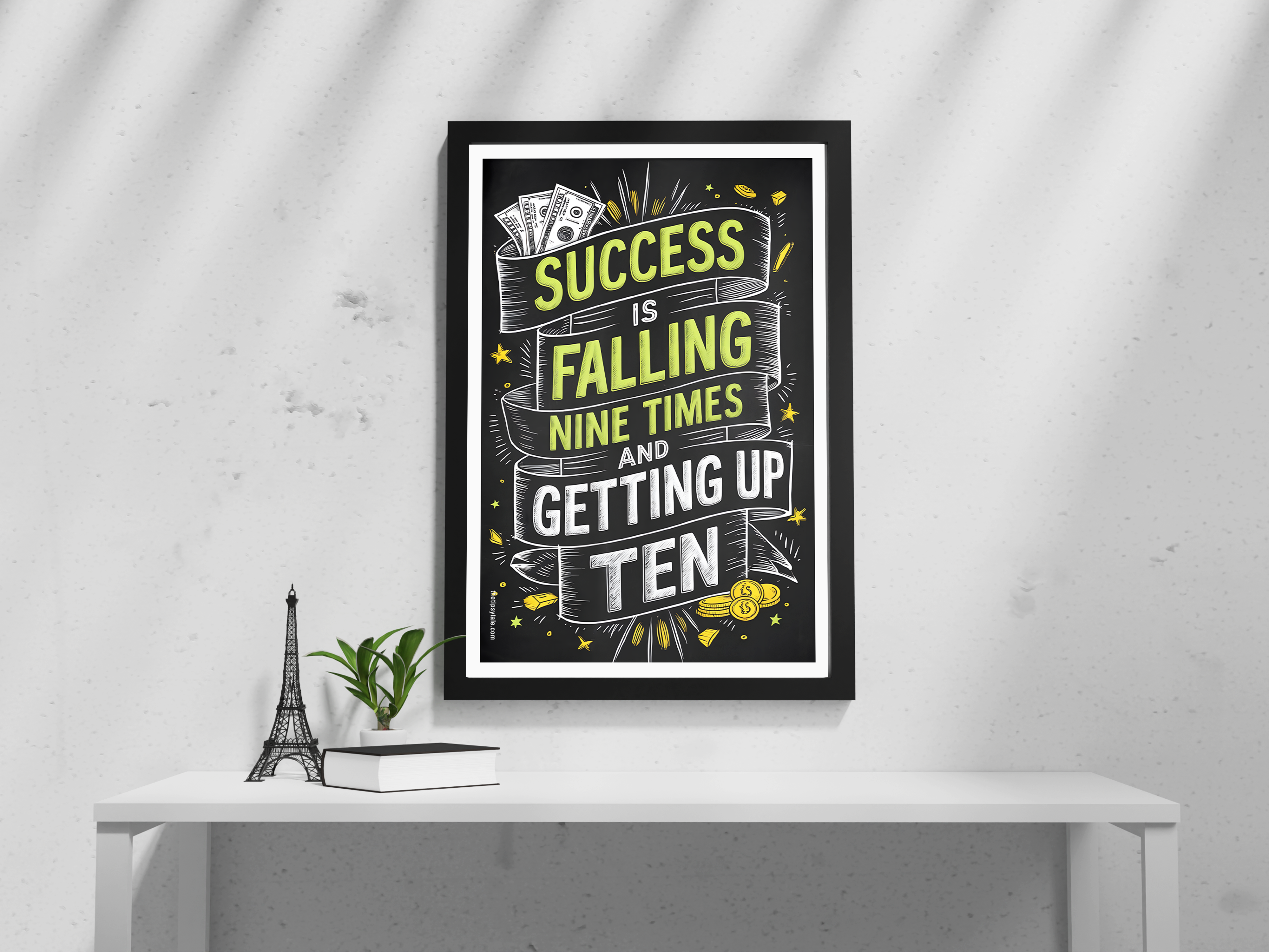 "Fall 9, rise 10 Code" Poster – Add a Touch of Personality to Your Space