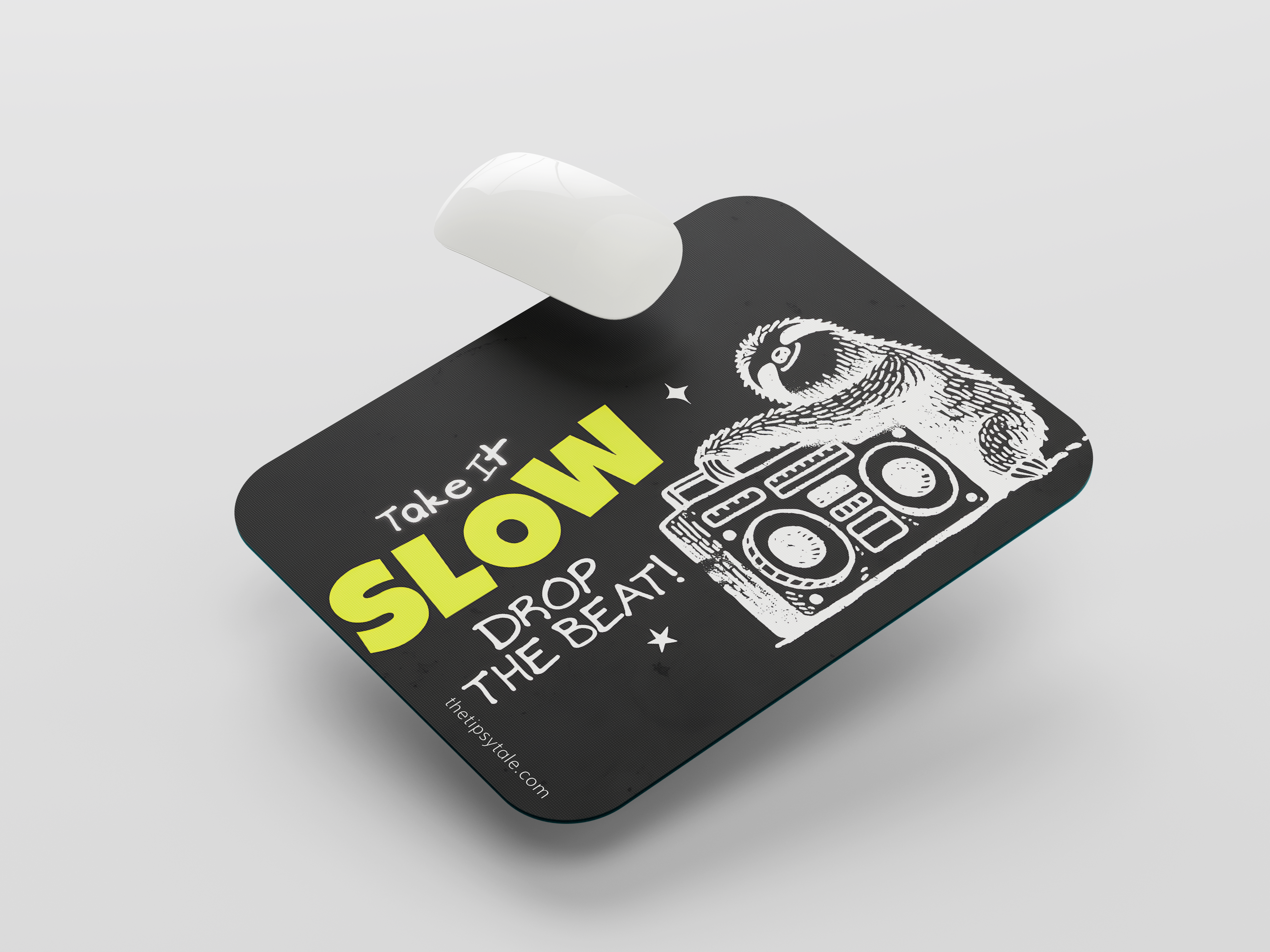 "Take It Slow Drop The Beat" Mousepad – Enhance Your Workspace with Style