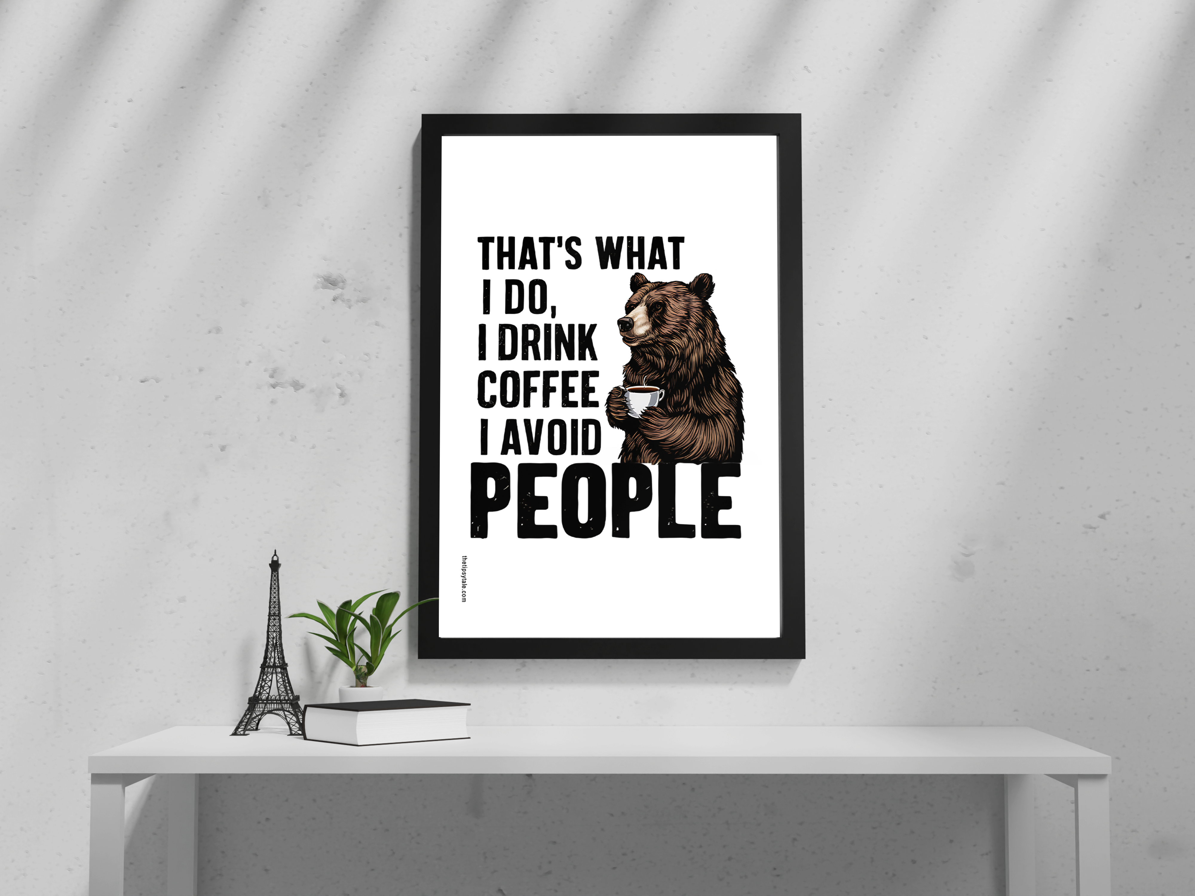 "Introvert on Caffeine" Poster – Add a Touch of Personality to Your Space