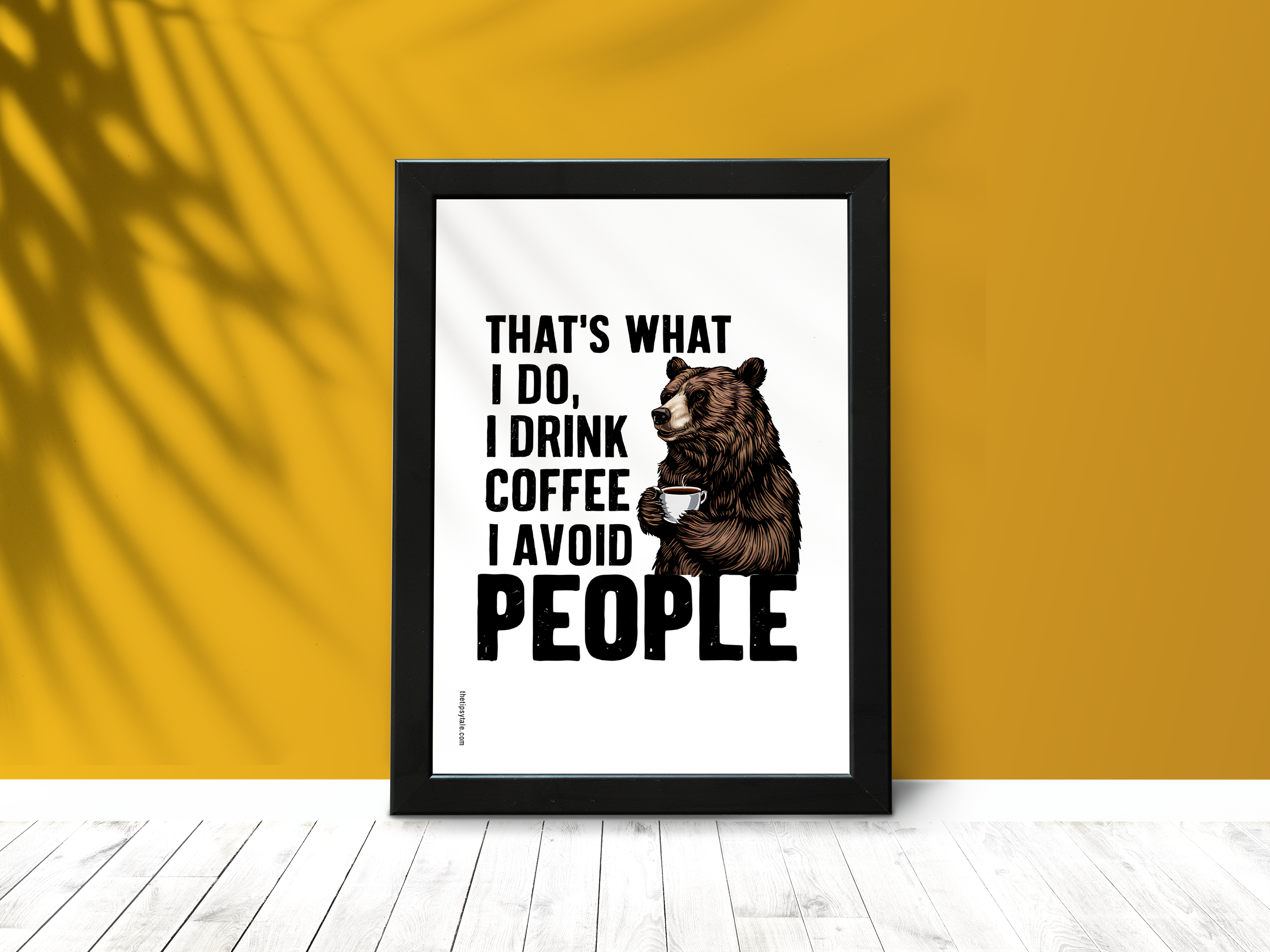 "Introvert on Caffeine" Poster – Add a Touch of Personality to Your Space