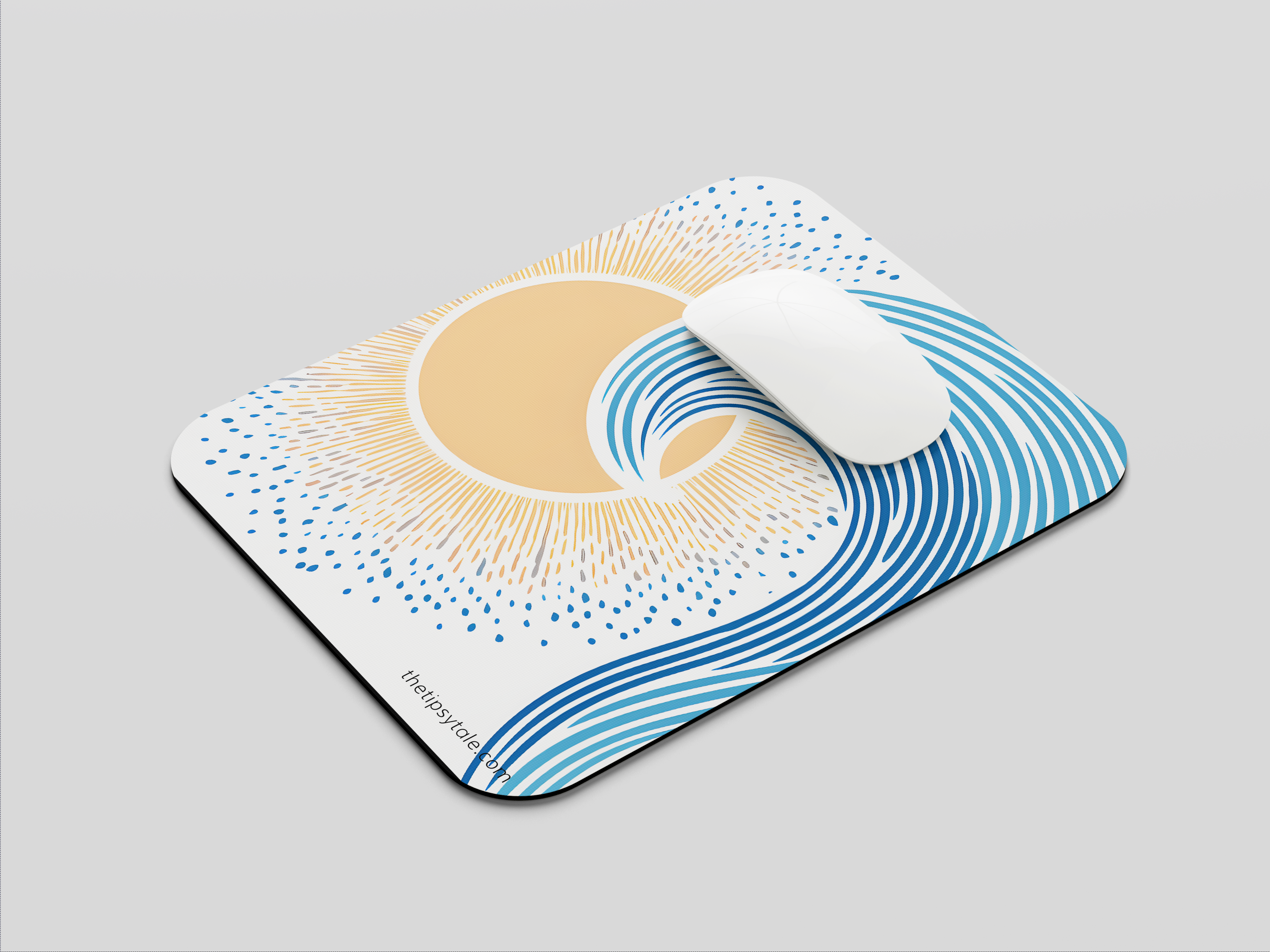 "Nature Vibe Splash" Mousepad – Enhance Your Workspace with Style