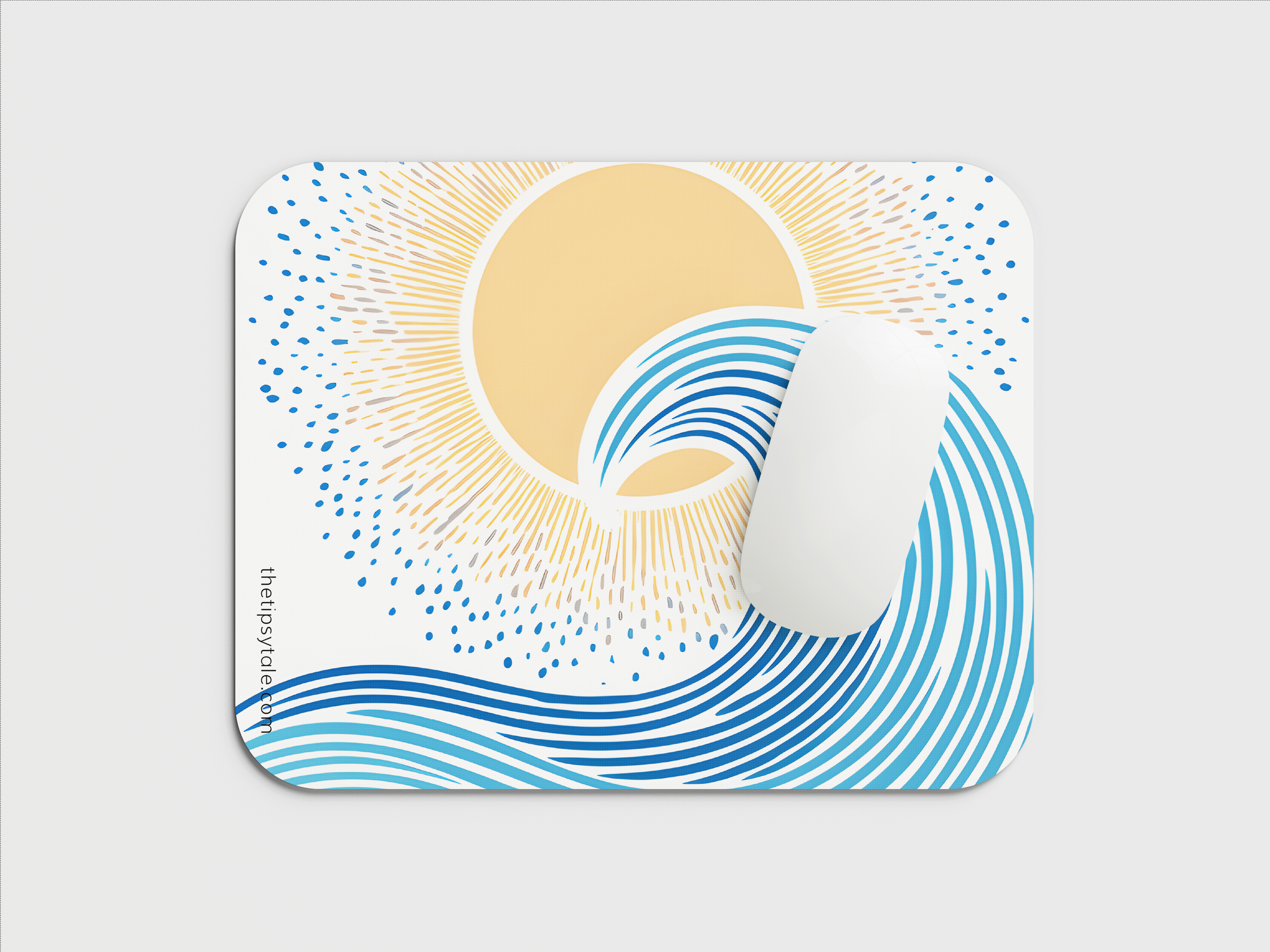 "Nature Vibe Splash" Mousepad – Enhance Your Workspace with Style