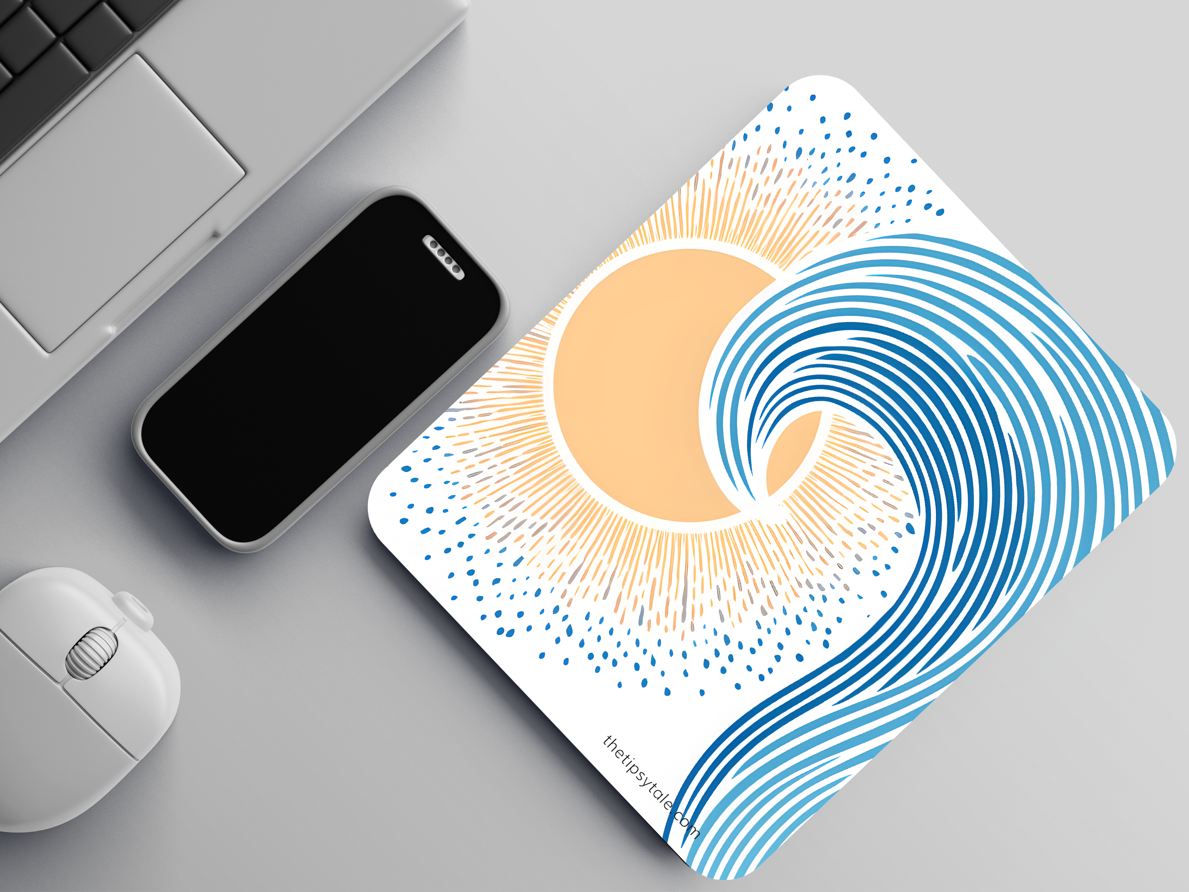 "Nature Vibe Splash" Mousepad – Enhance Your Workspace with Style