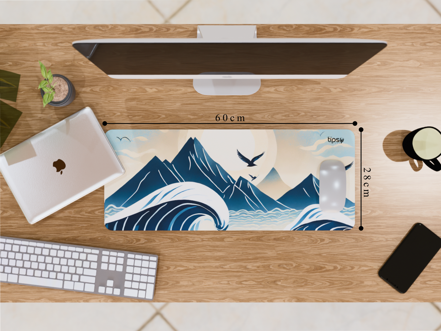 Dive into the perfect Scenic View :Oceanic Mouse Pad