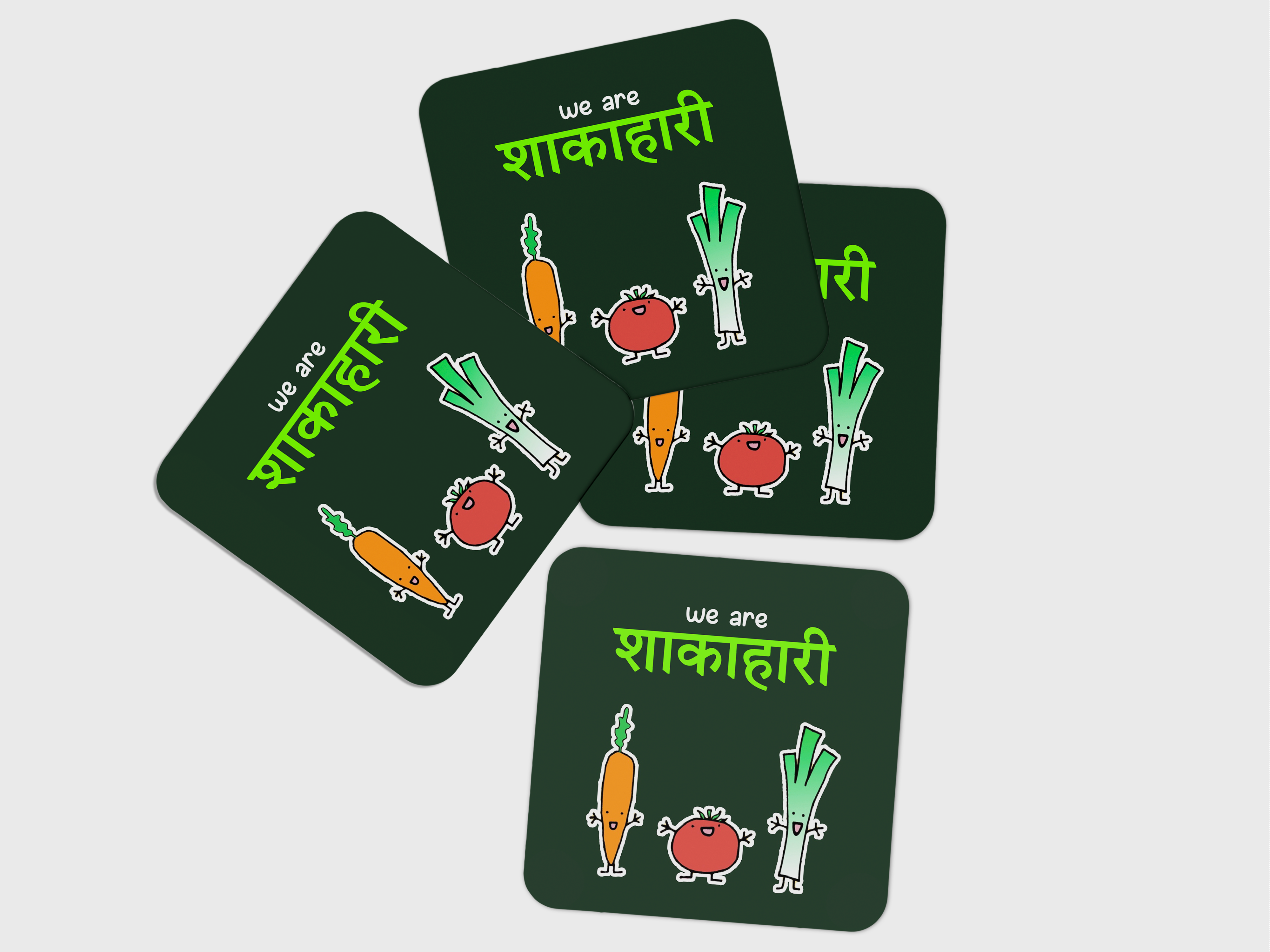 Celebrate Vegetarianism in Style: Coaster Set