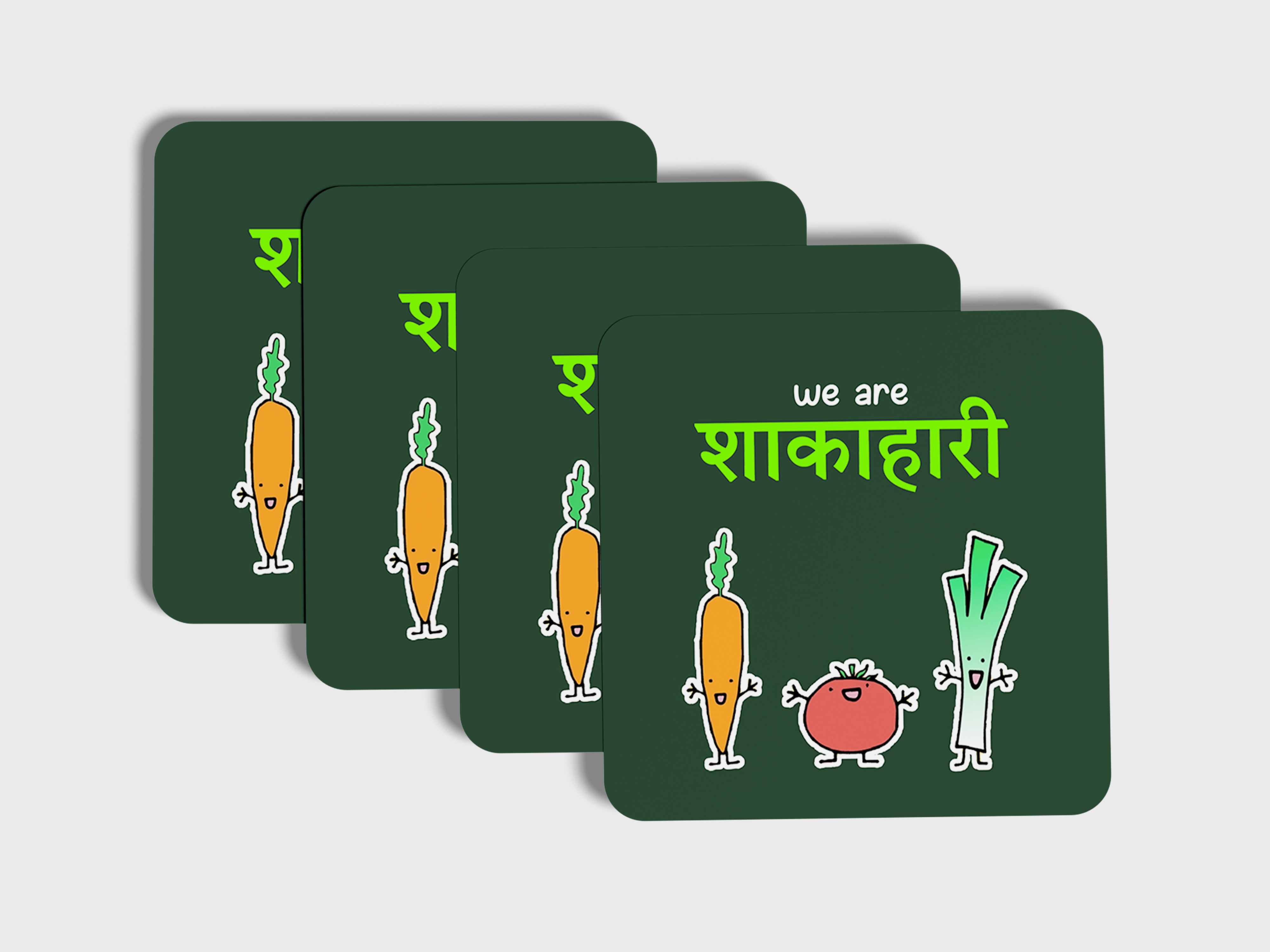 Celebrate Vegetarianism in Style: Coaster Set