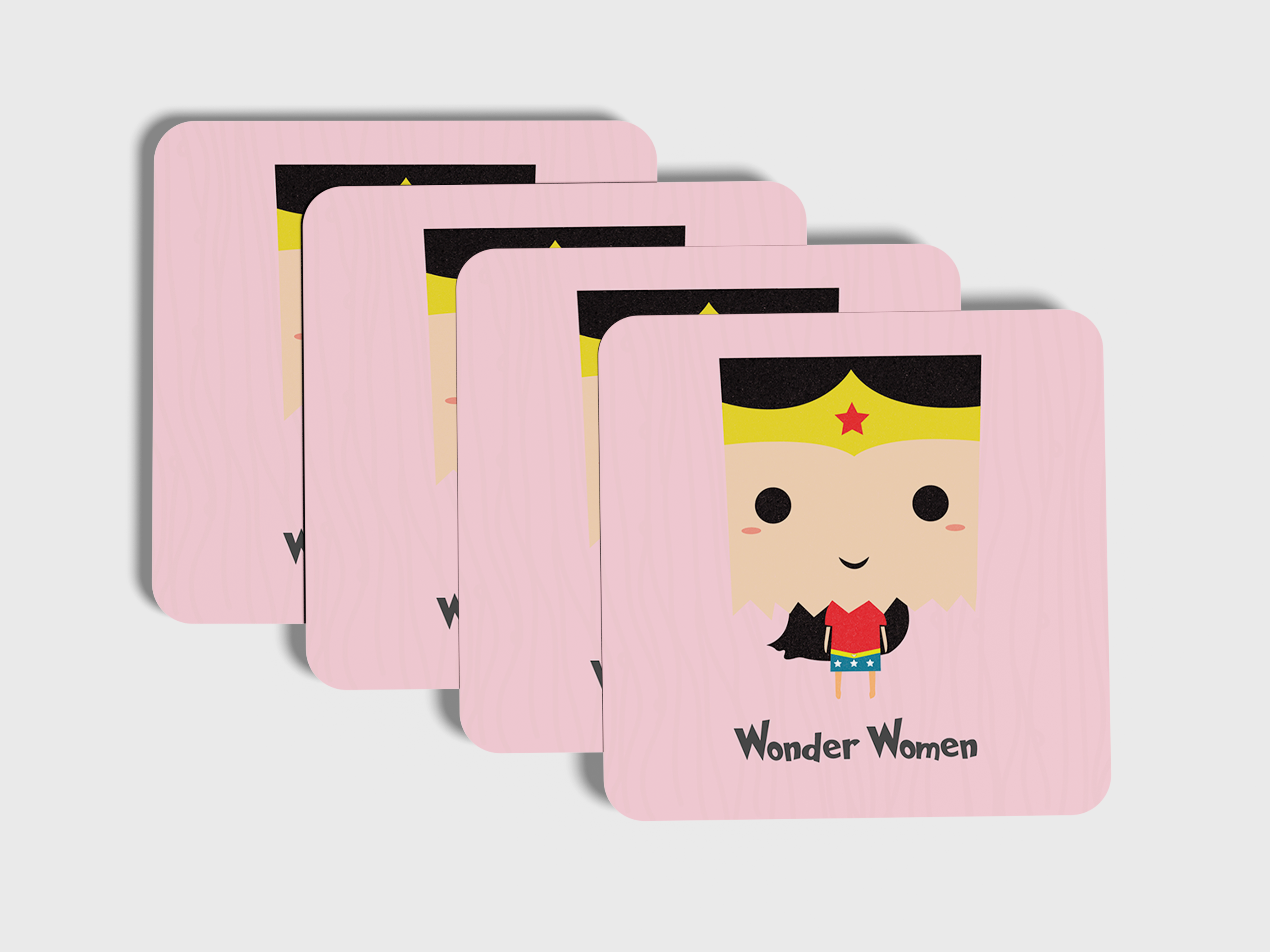 Who Runs the world- Girls! Wonder Woman Coaster Set