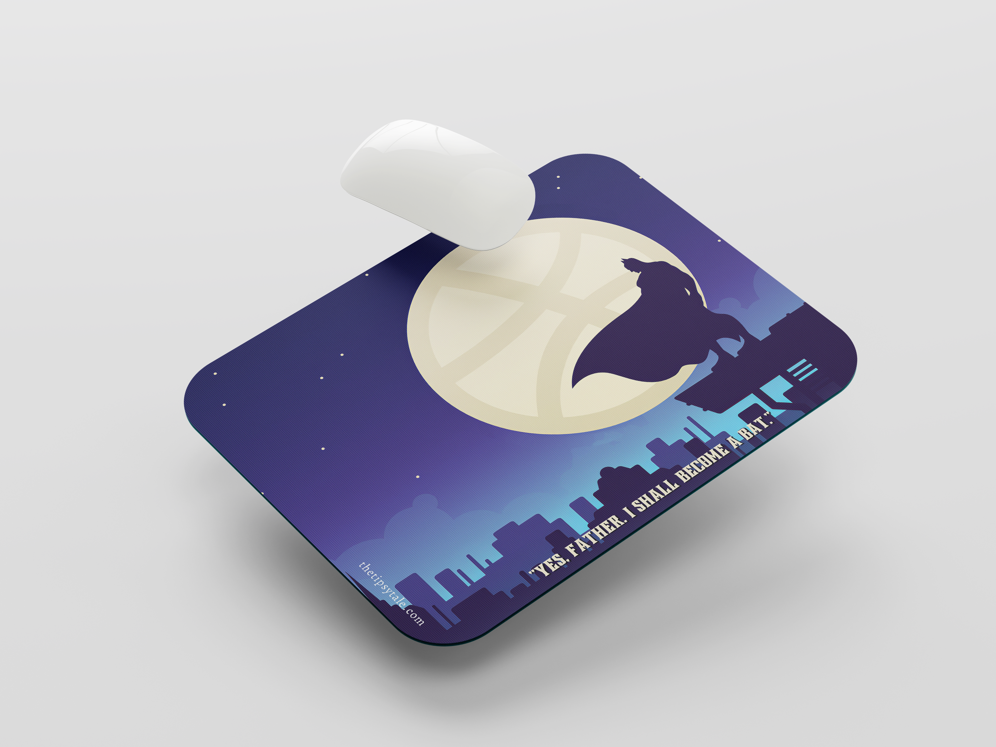 "BatMan DC- Moon" Mousepad  Enhance Your Workspace with Style