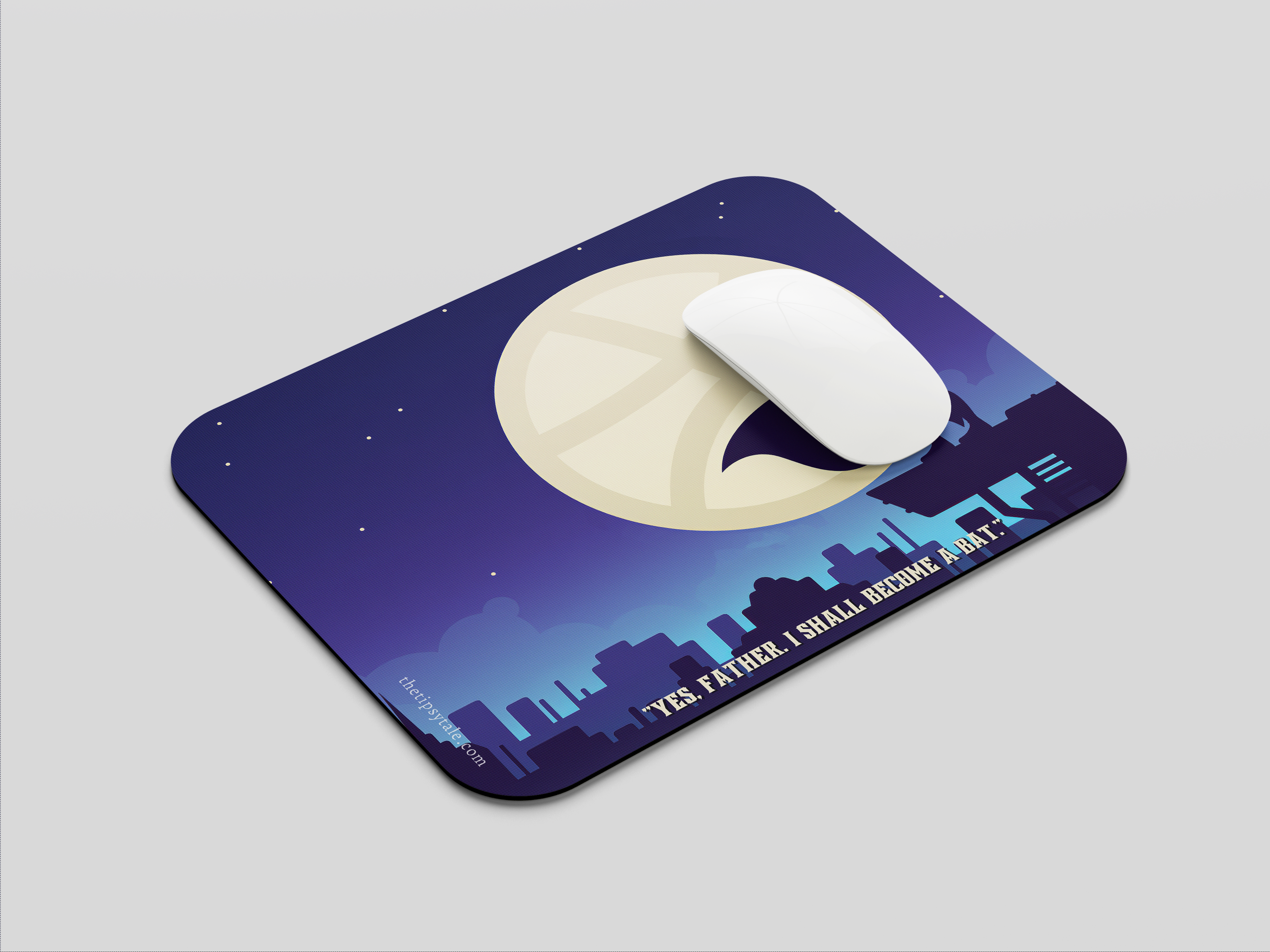 "BatMan DC- Moon" Mousepad  Enhance Your Workspace with Style