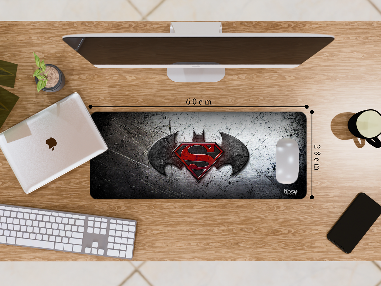 "BATMAN VS SUPERMAN" Gaming Mousepad- Elevate Your Gaming Experience