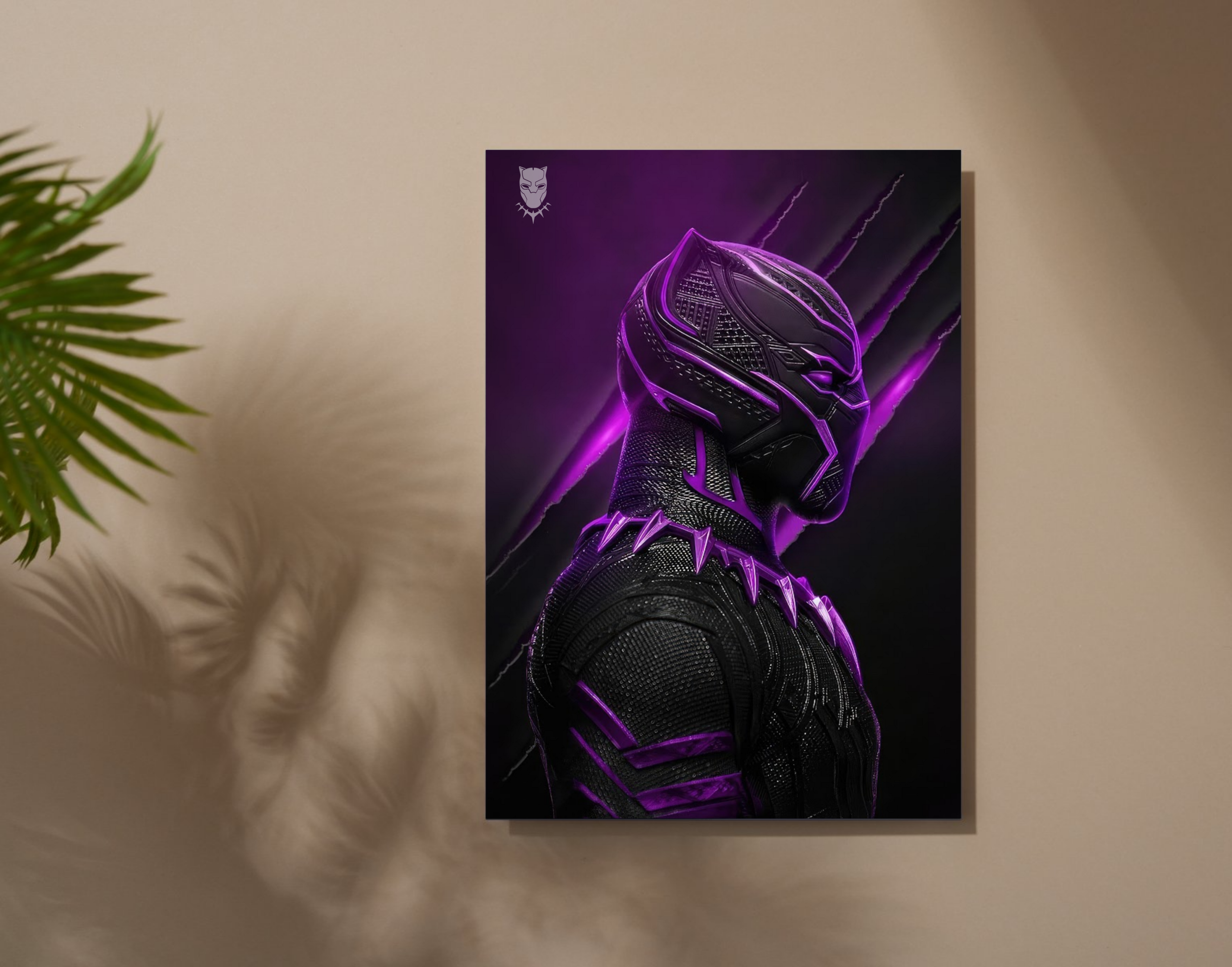 "BLACK PANTHER: VIBRANT VIBE"- Shiny & Sturdy Metallic Poster  Art That Pops & Sticks (Literally!)