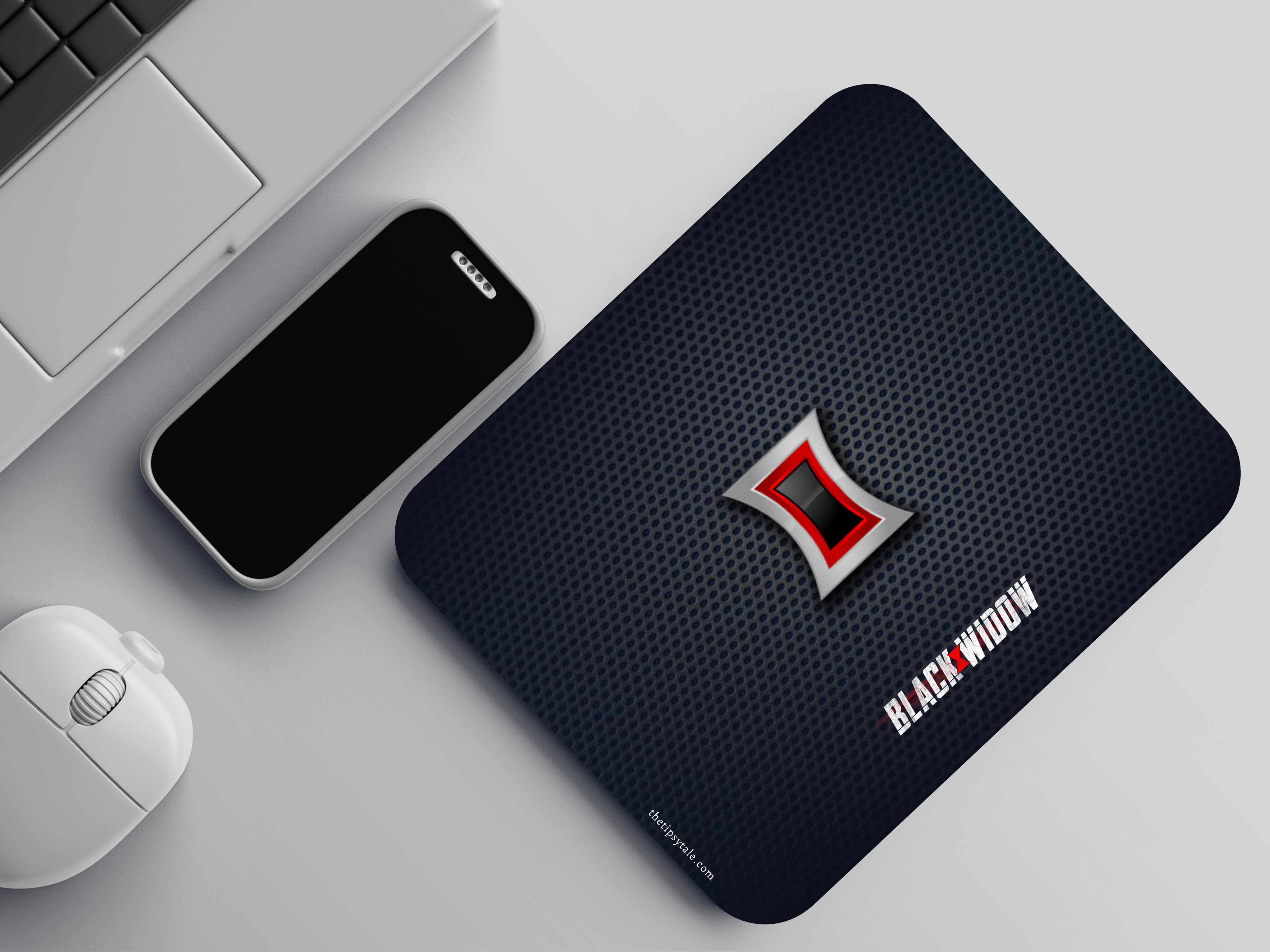 "BLACK WIDOW " Mousepad  Enhance Your Workspace with Style